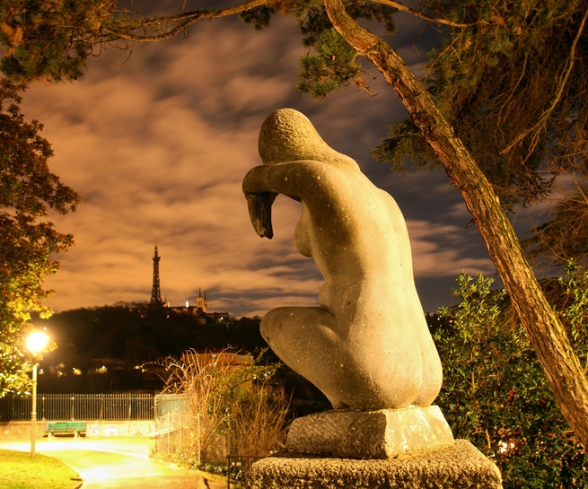 DARBORD-Statue-jardin-Chartreux-Nuit