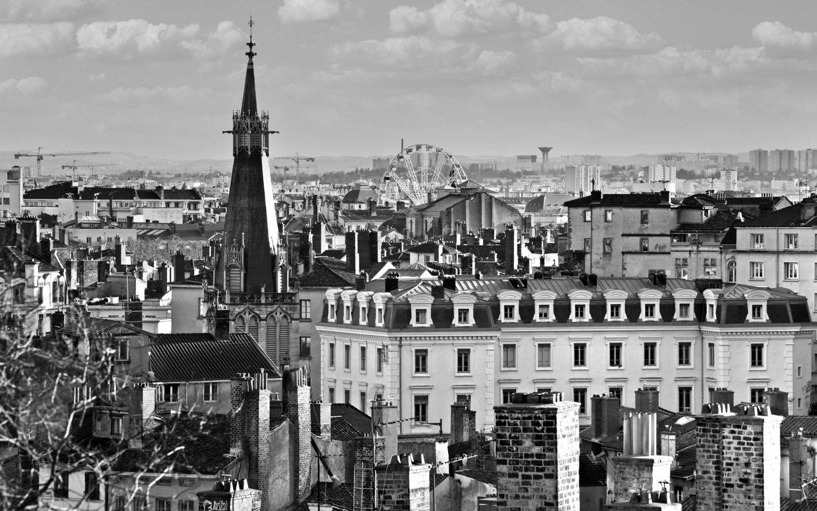 Lyon en noir et blanc
