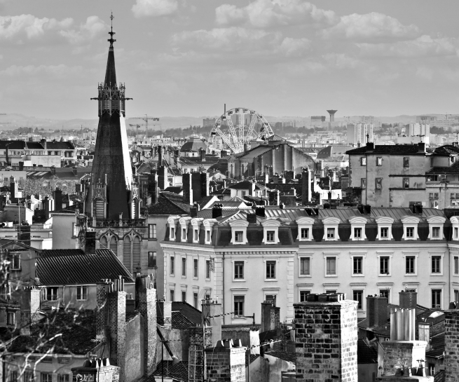 Lyon en noir et blanc